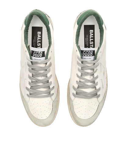 Golden Goose Ball Star sneakers in the White Ice Green