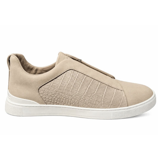 ZEGNA Crocodile Leather Triple Stitch Secondskin Beige