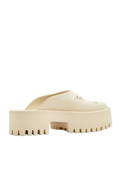 GUCCI GG slip-on sandals Beige
