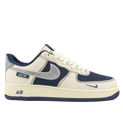 Nike Air Force 1 X Dior Beige Dark Blue_Unique Store