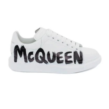 Alexander McQueen Oversized Graffiti White Black_Unique Store