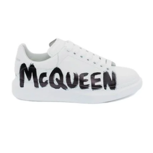Alexander McQueen Oversized Graffiti White Black_Unique Store