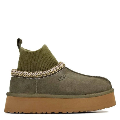 UGG Tazz Knit Platform boot olive green