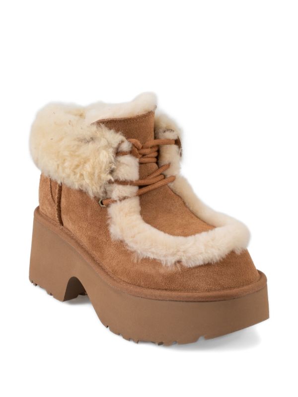 UGG Esmee Lace-Up Boot in the Chestnut