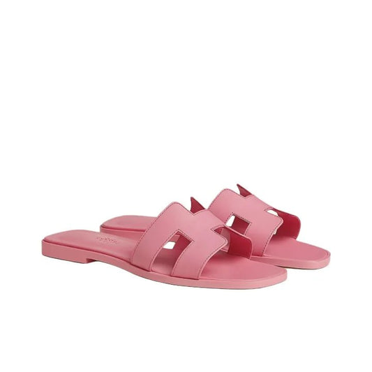 Hermès Oran vibrant pink calfskin leather