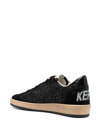 Golden Goose Ball Star sparkling allover black glitter