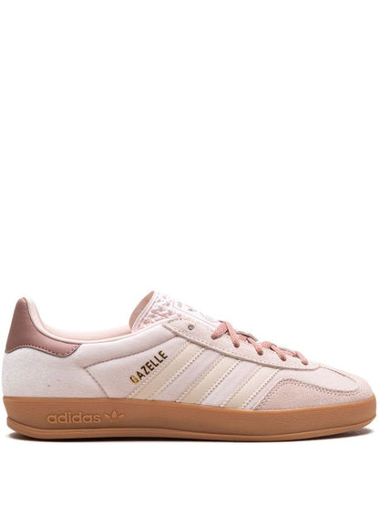Adidas Gazelle Indoor in a pink and gum sole