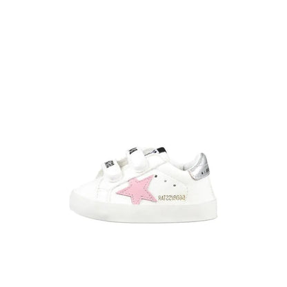 Golden Goose Baby School White Pink Kids Sneakers