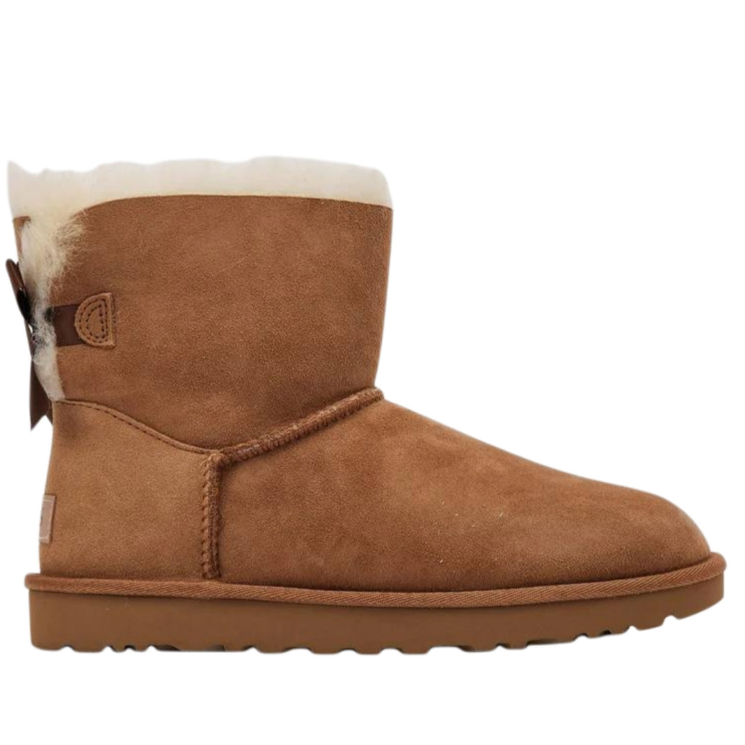 UGG Mini Bailey Bow I boot in the Chestnut