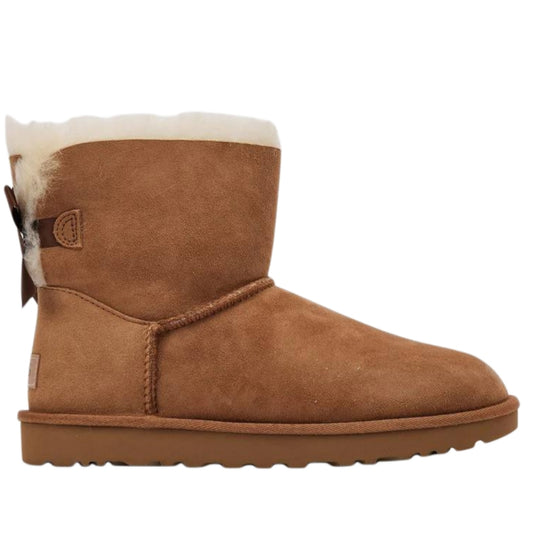 UGG Mini Bailey Bow I boot in the Chestnut