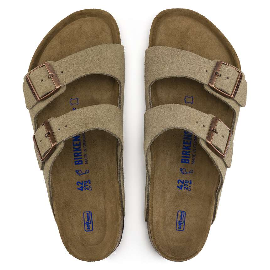 Birkenstock Arizona Weichbettung Veloursleder Taupe