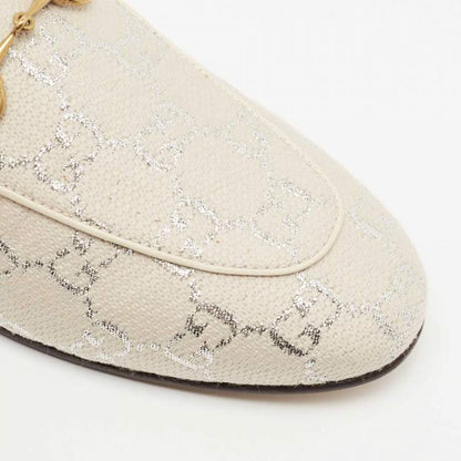 Gucci Princetown GG Slippers in Lamé