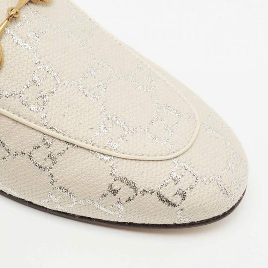 Gucci Princetown GG Slippers in Lamé