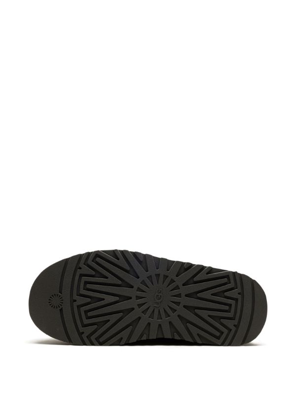 UGG Tazz Dark Brown Contrast Stitch Slippers