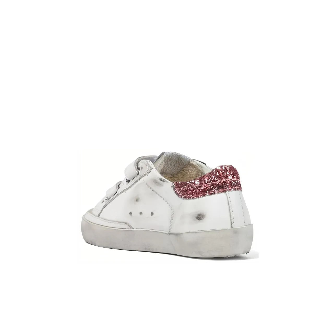 Golden Goose Old School White Pink Kids Sneakers