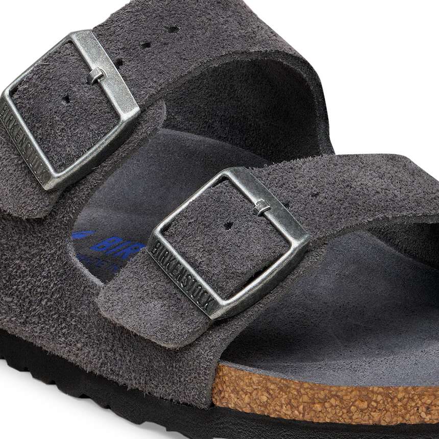 Birkenstock Arizona Soft Footbed
Suede Leather Charcoal Tonal FB