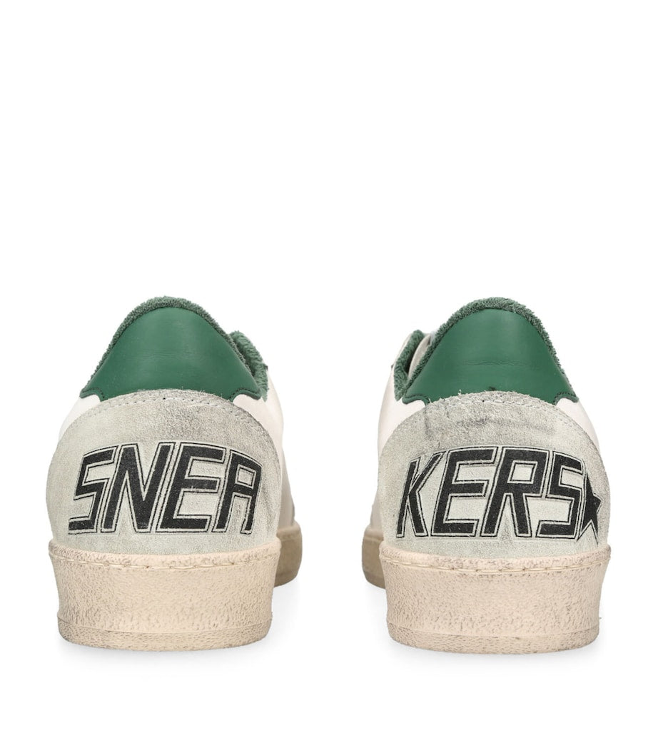 Golden Goose Ball Star sneakers in the White Ice Green