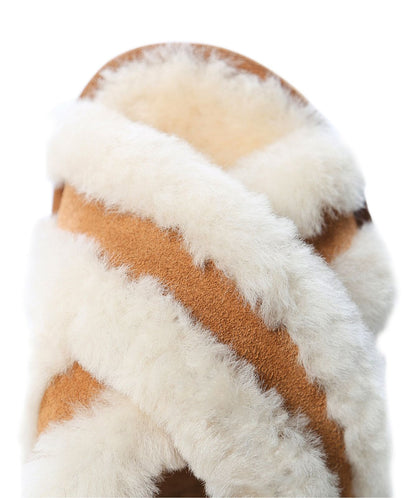 UGG Disco Cross Slide Chestnut