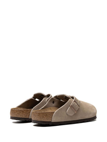 Birkenstock Boston suede mules taupe Beige