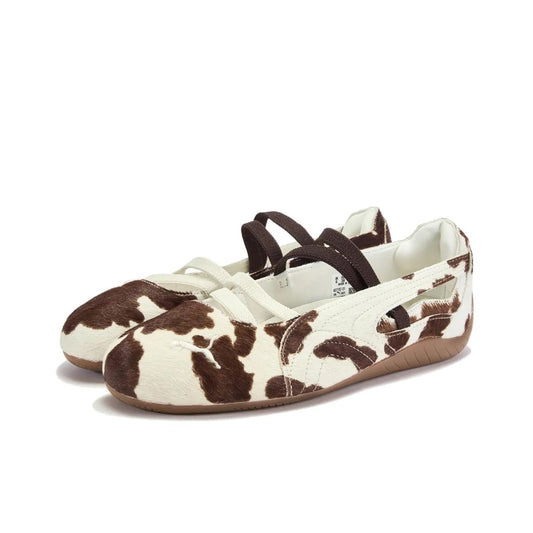 PUMA Speedcat Ballet Cow Print Sneakers