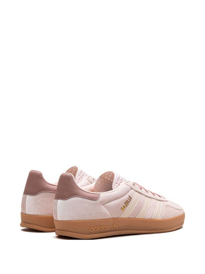 Adidas Gazelle Indoor in a pink and gum sole