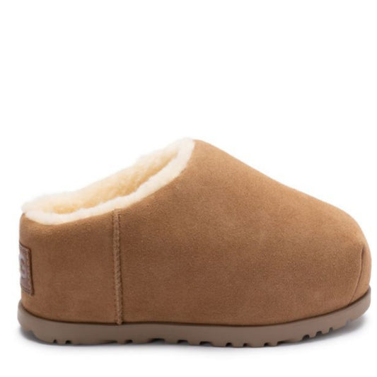UGG Pumped Slide in the chestnut brown suede