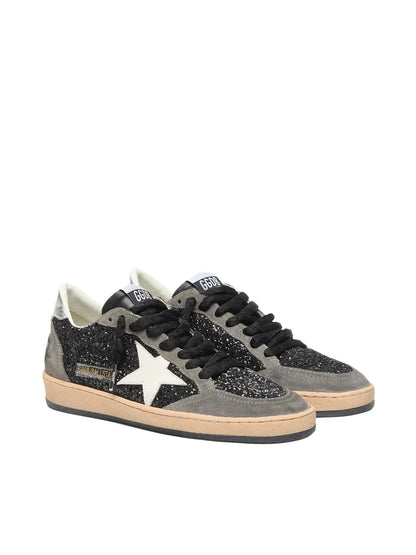 Golden Goose Ball Star Grey Black Gillter with White star Sneakers