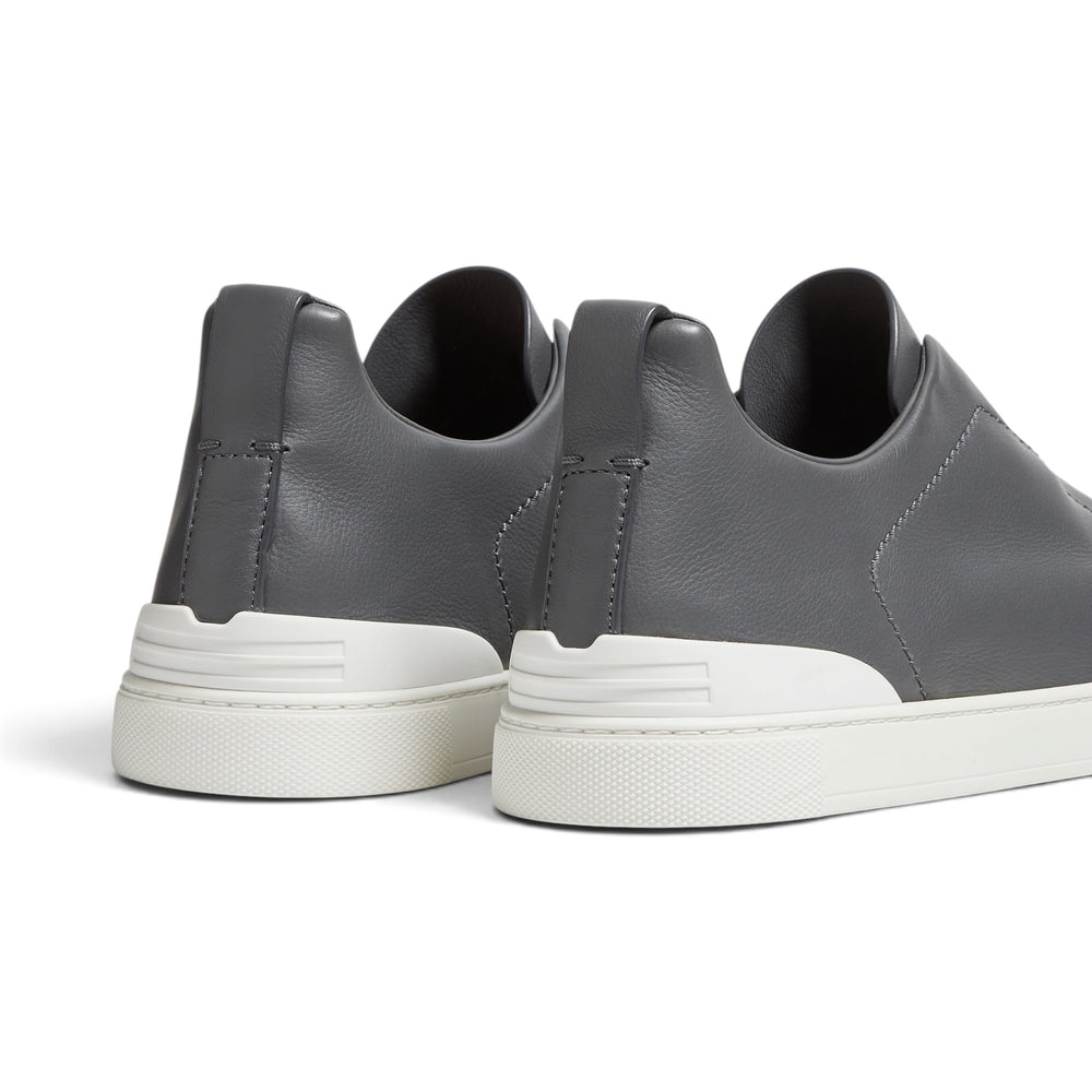 Zegna Grey Triple Stitch SECONDSKIN Sneakers