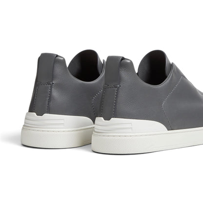Zegna Grey Triple Stitch SECONDSKIN Sneakers