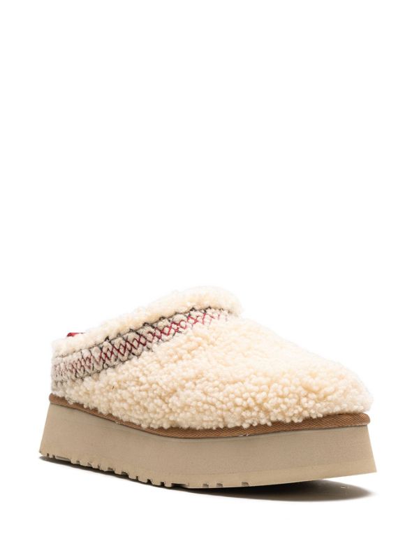 UGG Tazz Heritage Braid Natural slipper platform mule