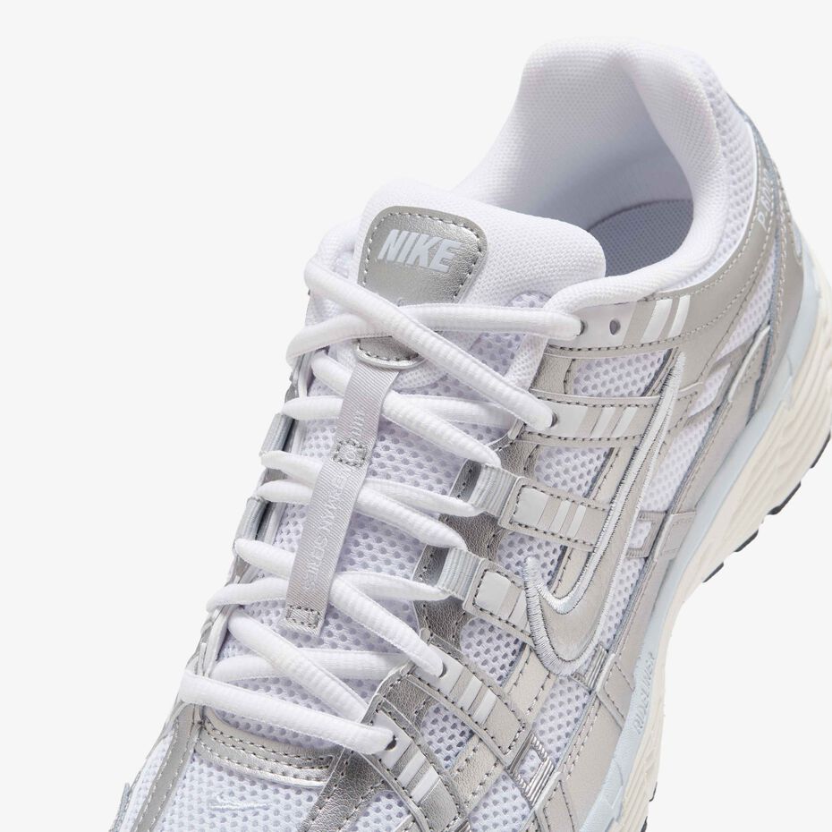 Nike P 6000 White Blue Tint Sail Metallic Silver