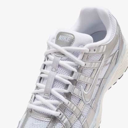 Nike P 6000 White Blue Tint Sail Metallic Silver