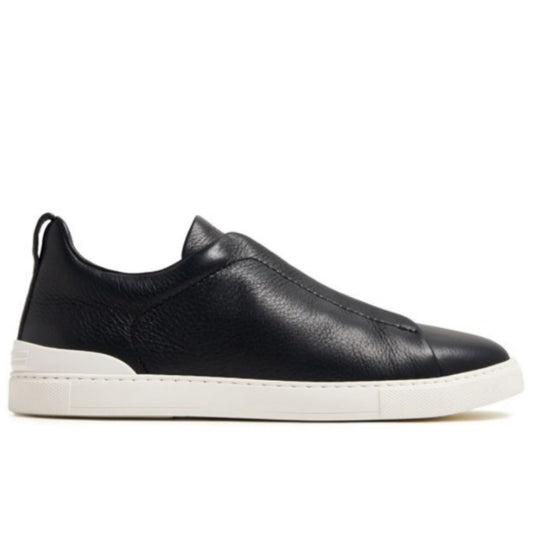 Triple Deerskln Stitch Secondskin Sneakers Navy Blue