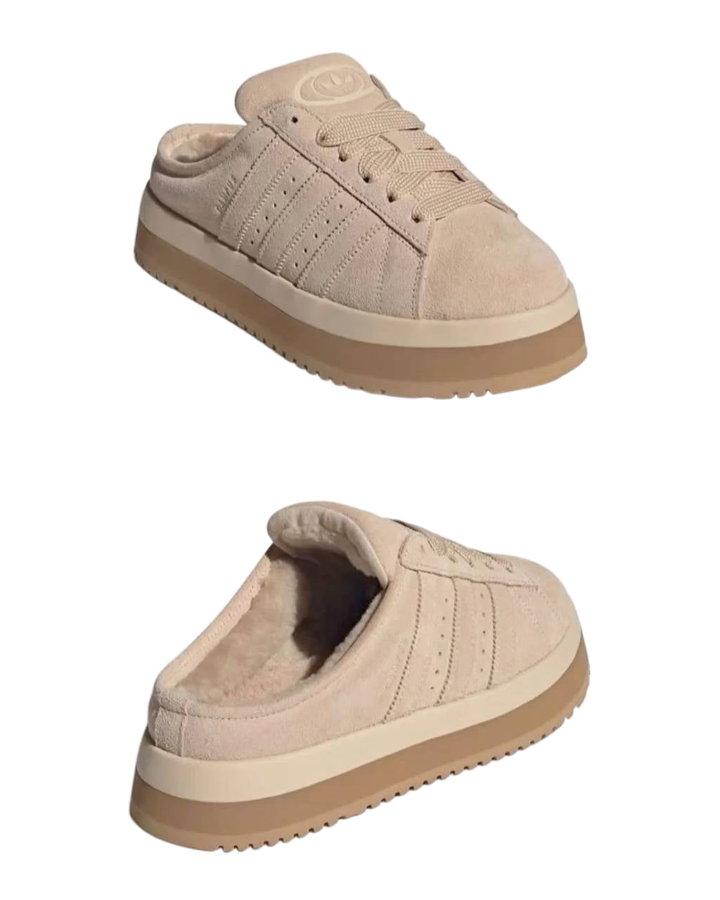 Adidas campus 00s winter magic beige gum sole