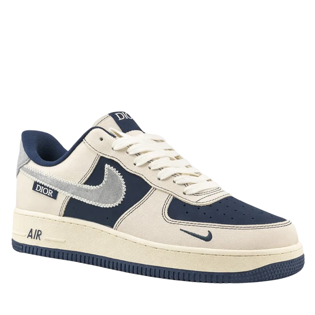 Nike Air Force 1 X Dior Beige Dark Blue