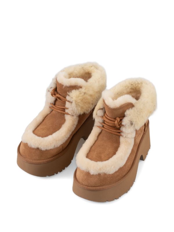 UGG Esmee Lace-Up Boot in the Chestnut