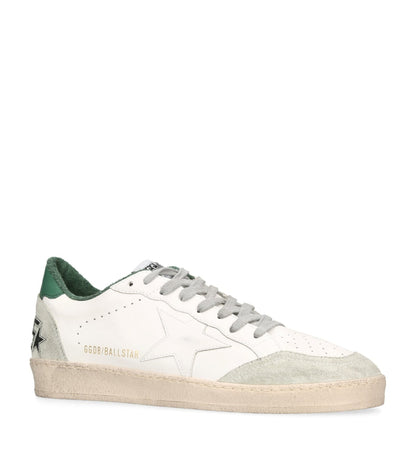 Golden Goose Ball Star sneakers in the White Ice Green
