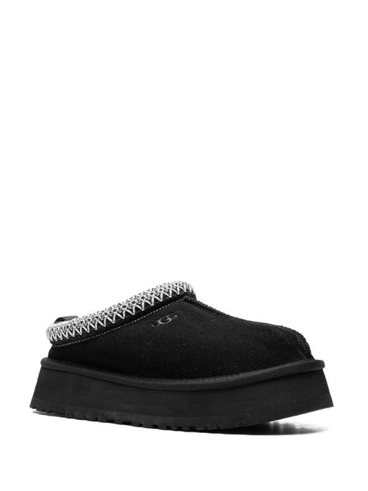 UGG Tazz Black Contrast Stitch Slippers