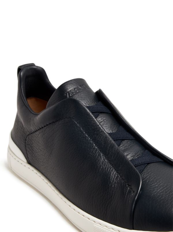 Triple Deerskln Stitch Secondskin Sneakers Navy Blue