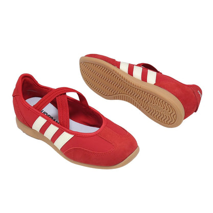 Adidas Barreda Mary Jane Better Scarlet Off White ballet falts