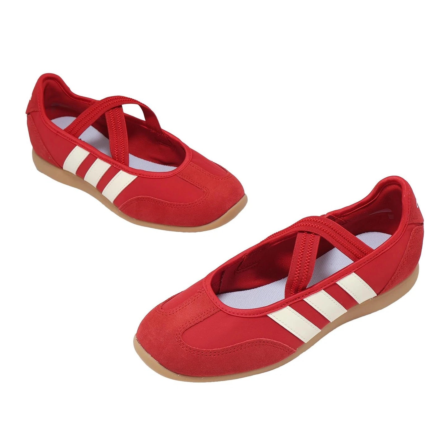 Adidas Barreda Mary Jane Better Scarlet Off White ballet falts