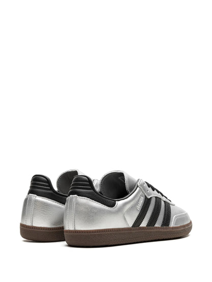 Adidas Samba Silver Metallic Black Gum