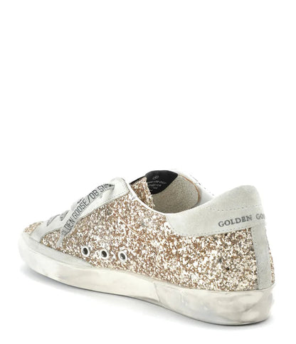 Golden Goose Super-Star Gold Glitter Sneakers
