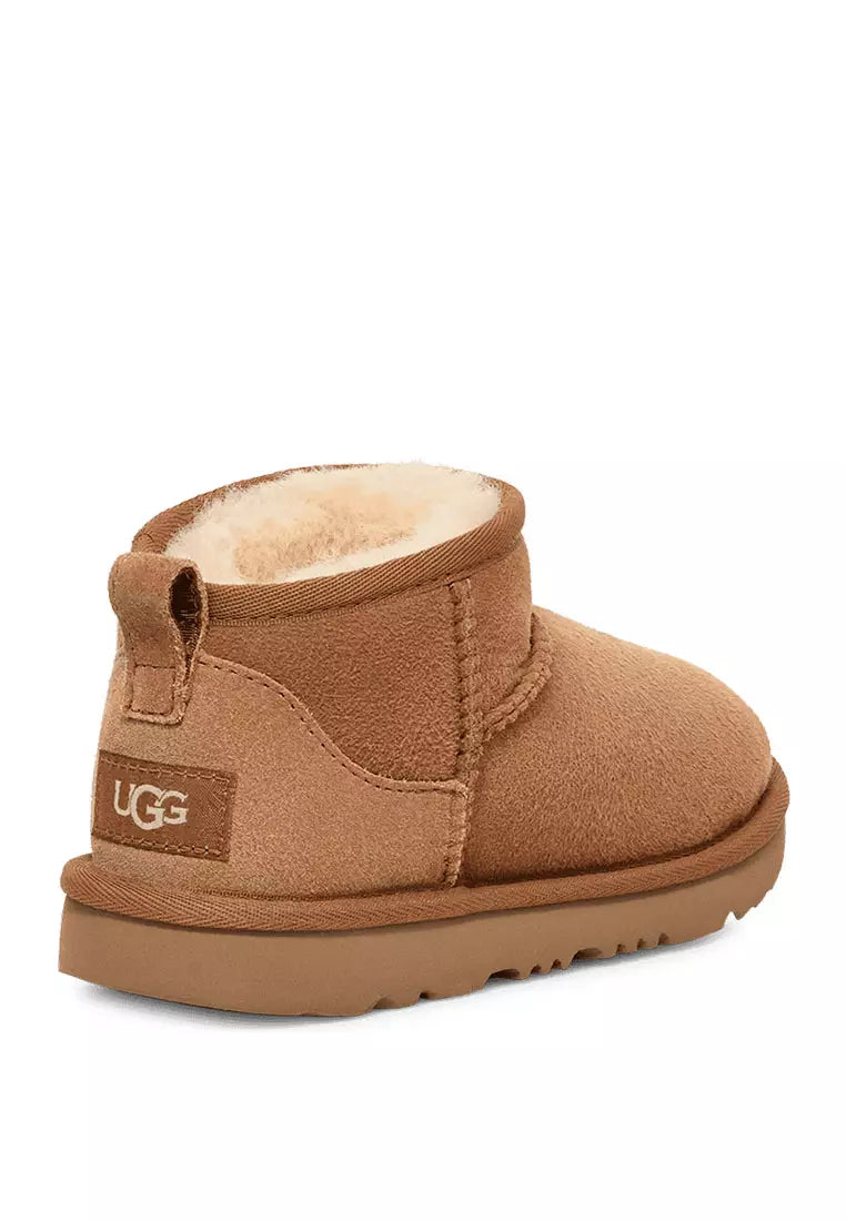 UGG Kids Classic Ultra Mini Boot Brown Suede