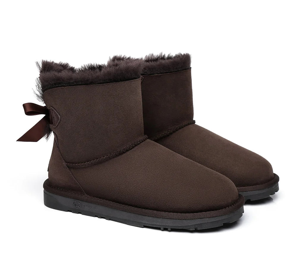 UGG Toddlers Chocolate Mini Bailey Bow II Boot Kids