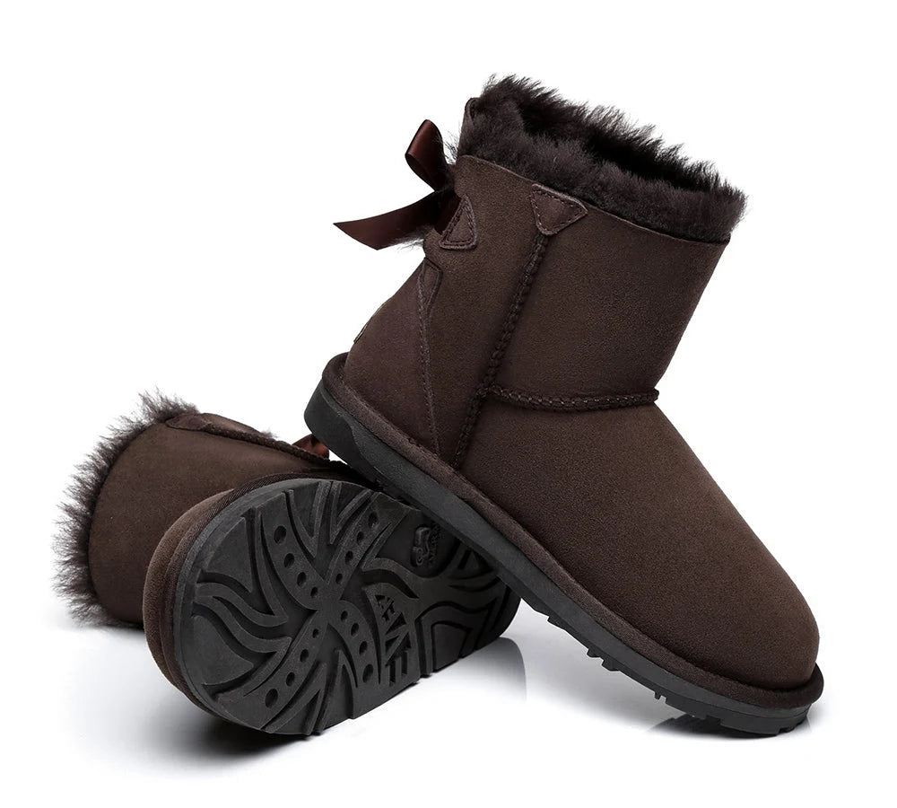 UGG Toddlers Chocolate Mini Bailey Bow II Boot Kids
