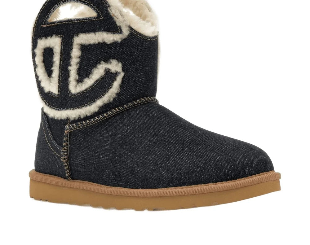 UGG x Telfar Logo Denim Mini Boot Kids