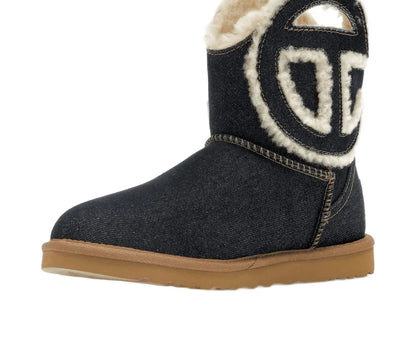 UGG x Telfar Logo Denim Mini Boot Kids