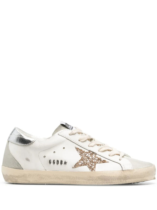 Golden Goose Super-Star with Gold star and Sliver heel tab Sneakers_Unique Store