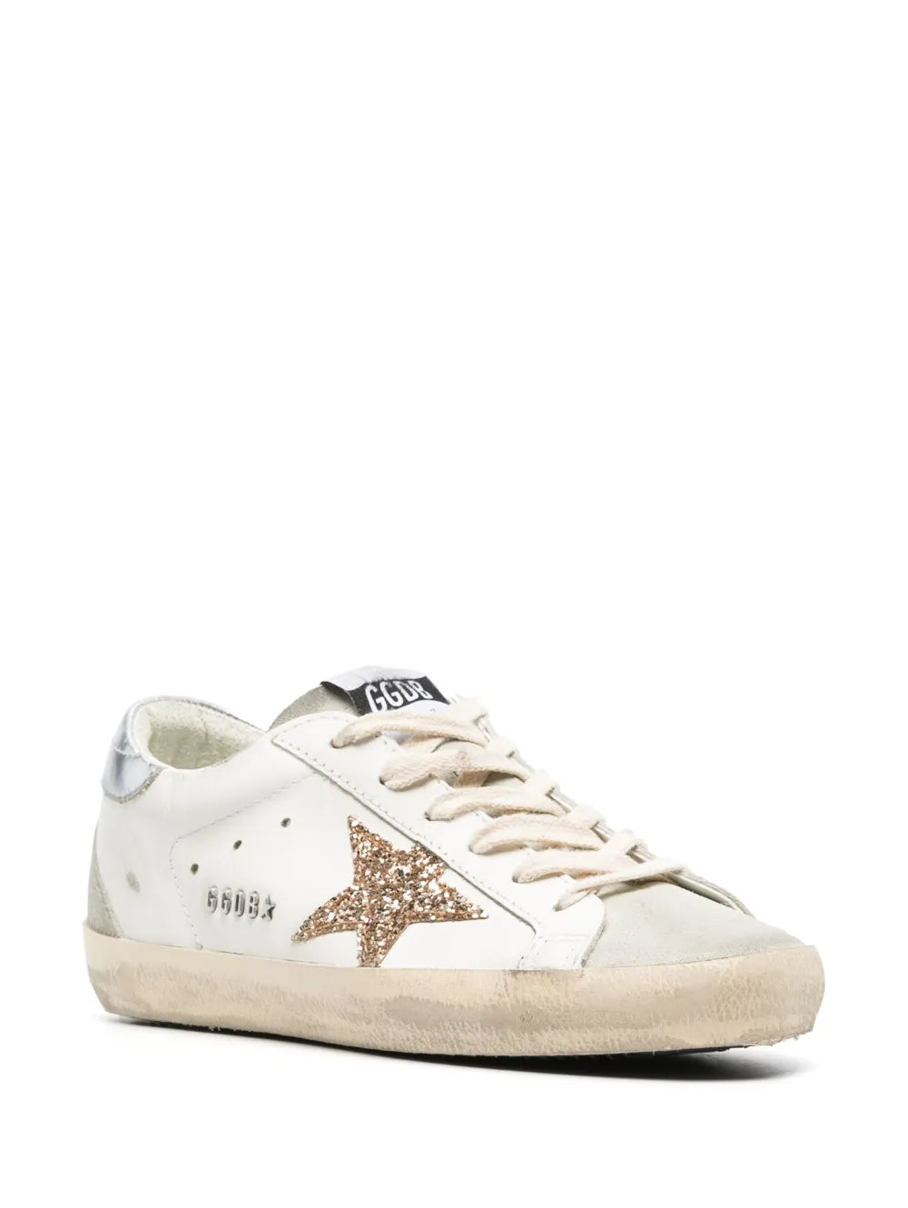 Golden Goose Super-Star with Gold star and Sliver heel tab Sneakers